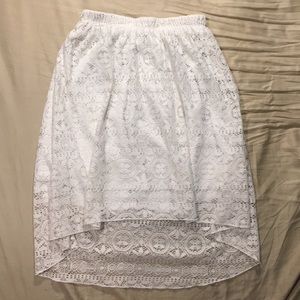 Asymmetrical Lace Skirt